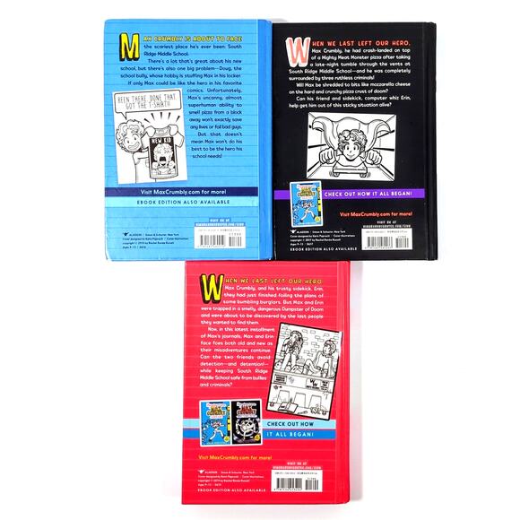 Misadventures of Max Crumbly Books 1 2 3 Lot HC Rachel Renee Russell Ages 9-13 - Picture 2 of 3